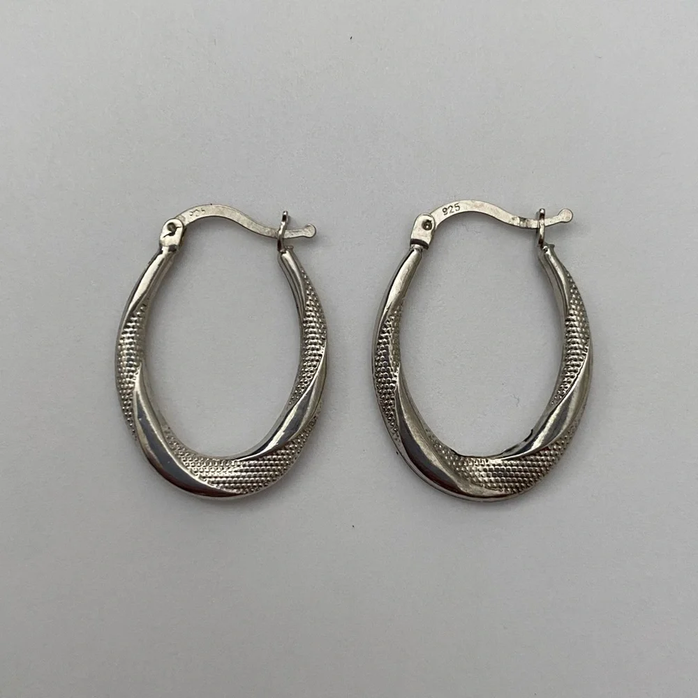 925 Silver hoop earrings